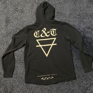 Cotton On Men’s black Underground Youth hoodie
